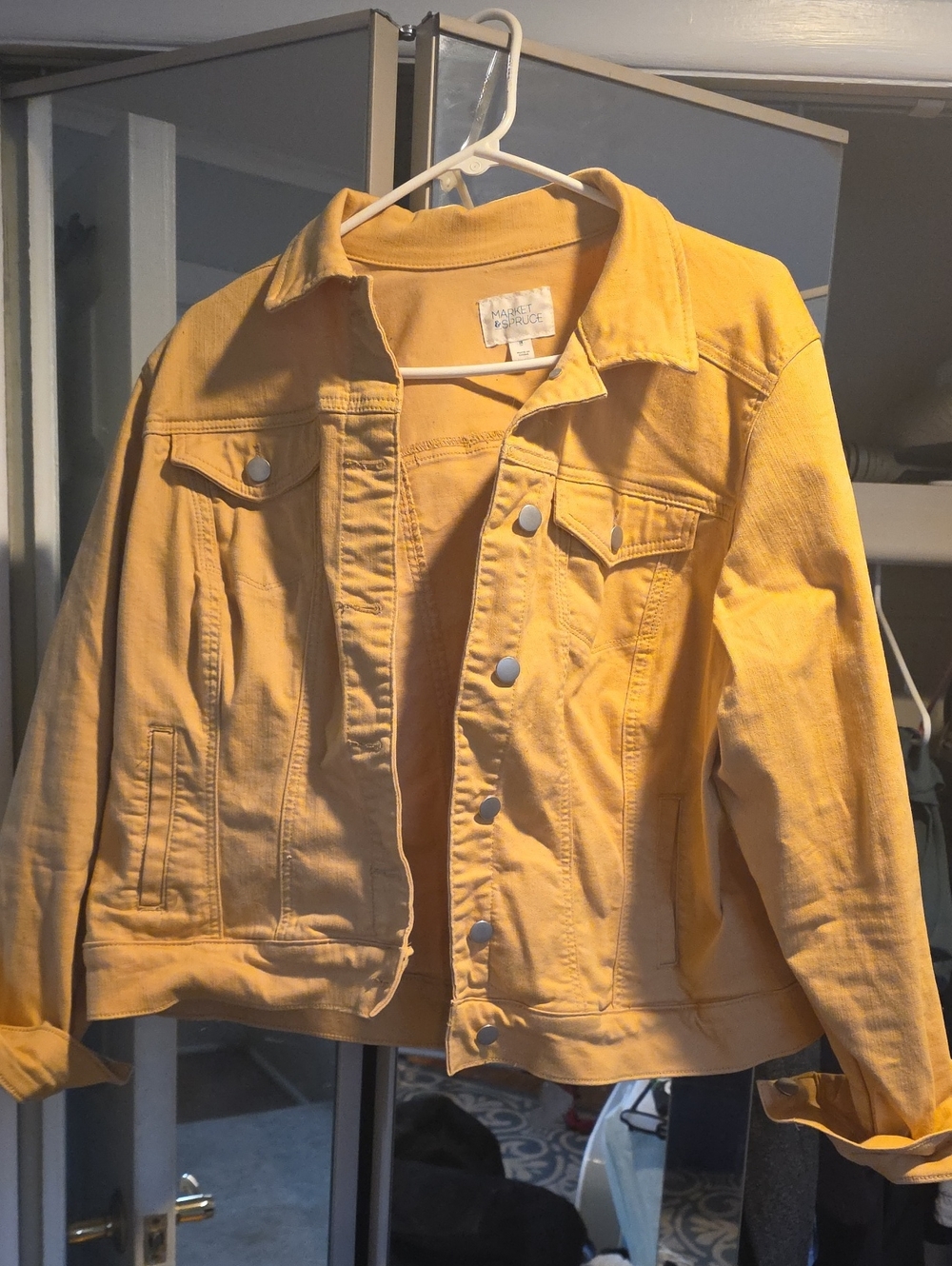 Market & Spruce Yellow Denim Jacket